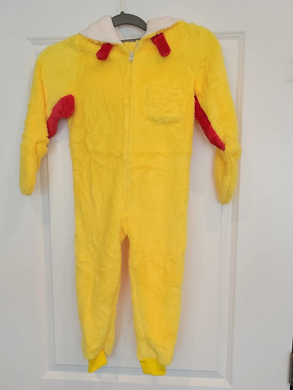 NEW Chicken Furry Yellow Halloween Costume Child 4-5T
